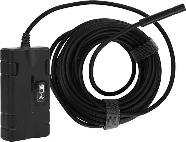 Tragbares Wifi Endoskop F270 mit 8mm Linse und 8 LED, 2.0MP 1080P Boroskop für industrielle Anwendungen, Schwarz, Kabellänge: 10m - Bild 1