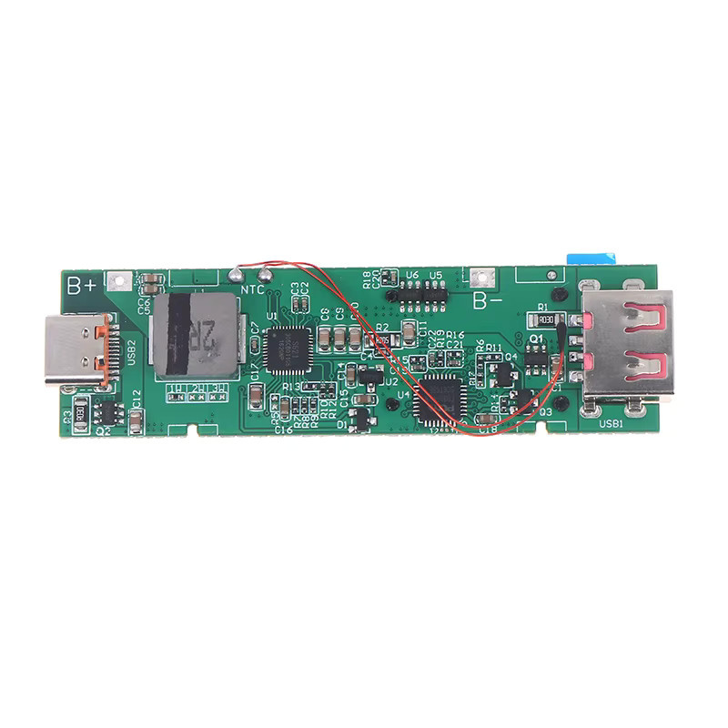 ESHYLALA 21700 DIY-Powerbank-Kit mit TFT-Farbbildschirm und 22,5 W Schnellladefunktion in Grün - Bild 2