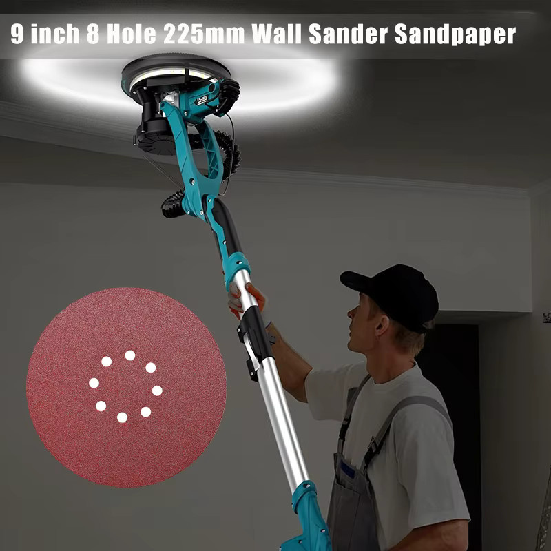 TQLQ 10 Stück 9 Zoll 8-Loch-Schleifscheiben mit Klettverschluss, Körnung 40–2000, Schleifmittel für Trockenbauschleifer - Bild 2