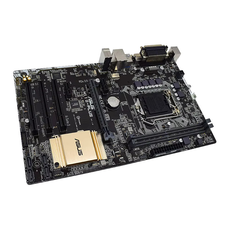 Asus H110-PLUS Motherboard LGA 1151 ATX DDR4 Schwarz - Bild 2