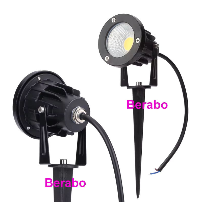 Berabo COB LED Garten Spike-Lampe Outdoor Wasserdicht Schwarz - Bild 3