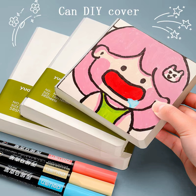Mini-Aquarell-Zeichenbuch mit dickem Malpapier für Marker und Skizzen, 230 g/m² - Bild 2