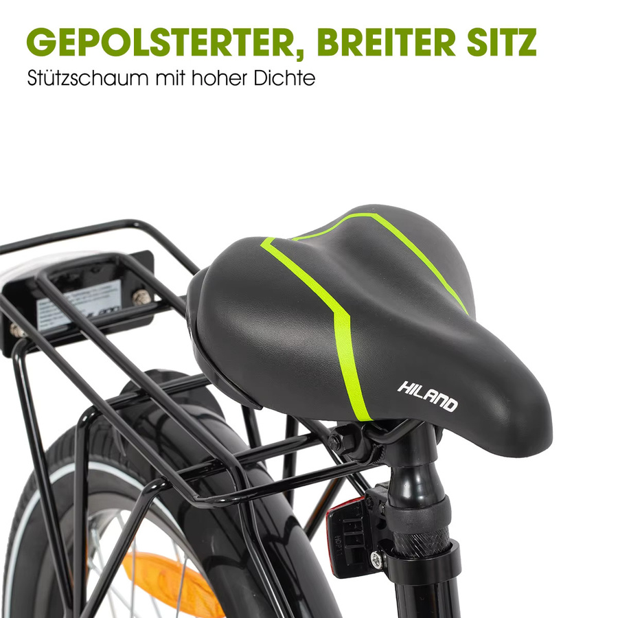 Hiland Rocket Kinderfahrrad Mountainbike, mit Licht und Gepäckträger, ab 5 Jahren - Bild 5