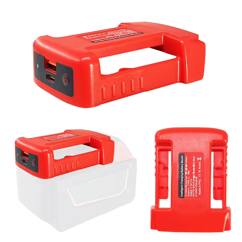 USB Typ C Power Bank für Milwaukee 18V Lithium-Batterien, kompatibel mit Makita, DeWalt und Einhell, zum schnellen Laden von Laptops und Handys - Bild 6