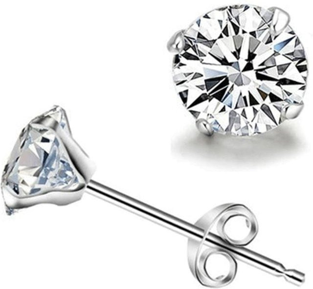 Wucifang Jewelry Ohrstecker, Silber, Zirkonia, Damen - Bild 1