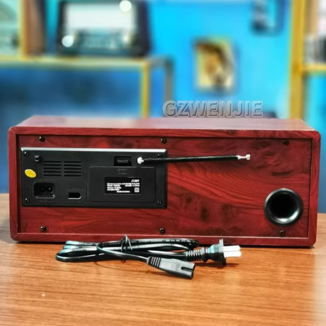 Retro Home Bluetooth Radio mit USB-A und MP3-Funktion in Schwarz und Braun - Bild 1