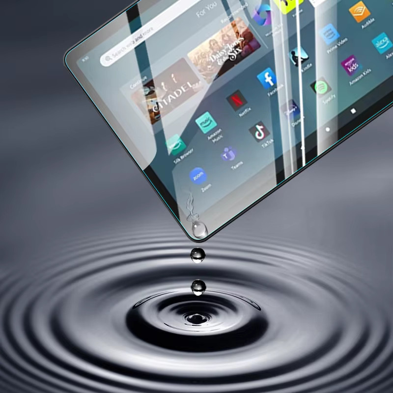 KINGMISON Displayschutzfolie aus gehärtetem Glas für Fire Max 11 Tablet 2023, transparent - Bild 5
