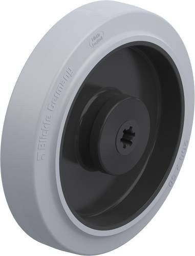 Blickle Kunststoff-Rad POEV 200/25K-SG in Grau und Schwarz mit einem Durchmesser von 200 mm und einer Tragfähigkeit von 500 kg - Bild 1