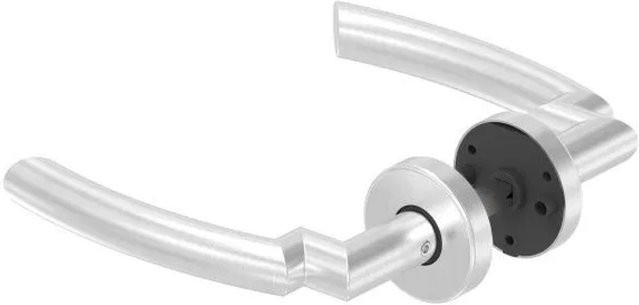 FeNau Türdrücker-Set aus Edelstahl in Silber, gebürstet, mit 8 mm Drückerstift - Bild 1