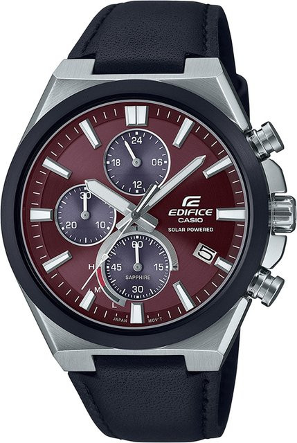 Casio Edifice Chronograph, Solar, Edelstahl, 44 mm, Herren - Bild 1