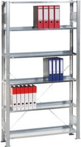 Schulte Anbauregal Büro-Schraubregal MULTIplus85 in Lichtgrau mit 7 Fachböden, B/T/H: 230 x 75 x 30 cm - Bild 1