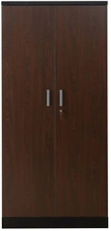 PROREGAL Aktenschrank Beetle mit 4 Fachböden und Schloss, Schwarz & Wenge, H x B x T: 195 x 92 x 42 cm