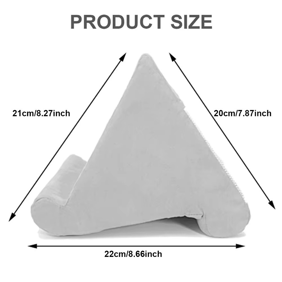 Xnyocn Multifunktionaler Tablet-Ständer mit Schwamm-Kissen für iPad, Samsung und Huawei, Lesehalter und Betthalterung, Farben: Pink oder Grau - Bild 4