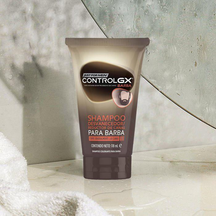 Just for Men Control GX Grauhaarentfernungs-Shampoo für den Bart, 118 ml, Herren - Bild 2