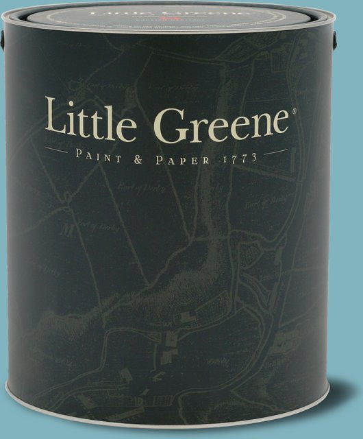 Little Greene Intelligent Eggshell Wandfarbe Tropez Blue 204, 2,5 l - Bild 1