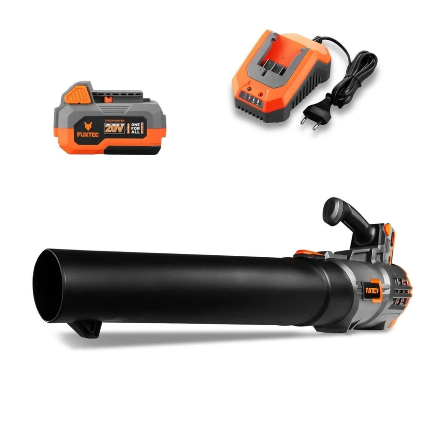 FUXTEC 20V Akku Laubbläser FX-E1LB20 mit Schnellladegerät - Bild 2