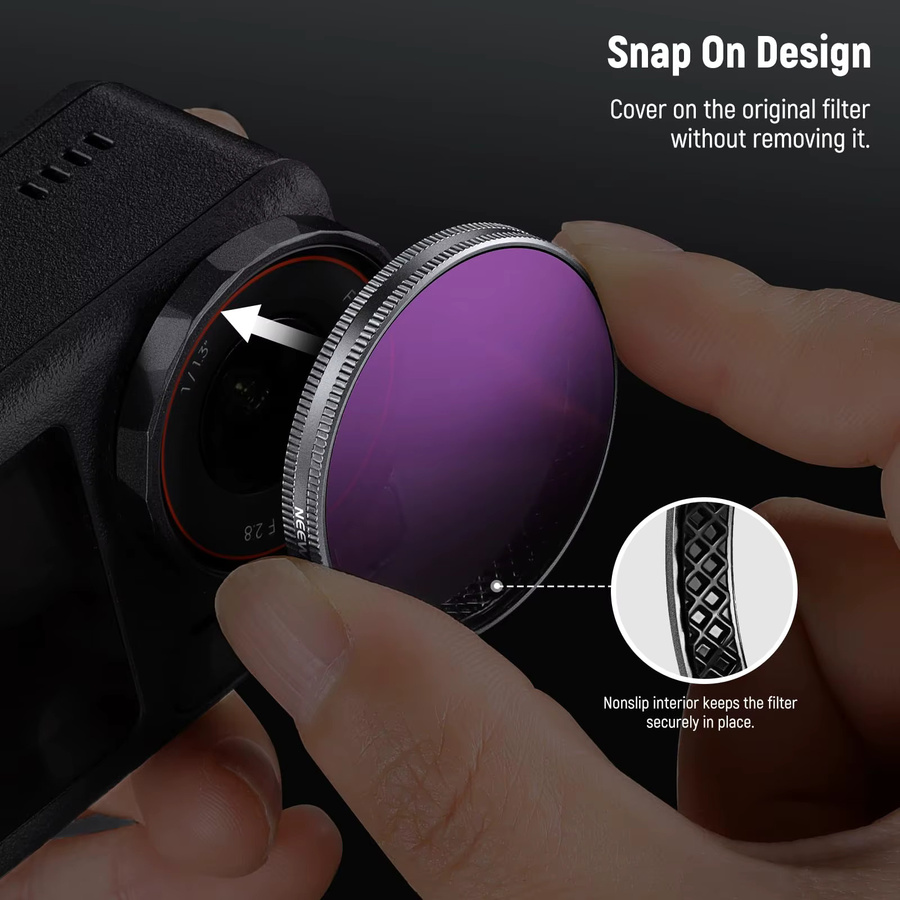 NEEWER ND/PL-Filterset für DJI Osmo Action 3, 4 und 5 Pro, polarisierendes Action-Kamera-Zubehör mit ND-Filtern - Bild 3