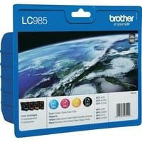 Brother LC-985 MultiPack Tintenpatronen Set in Schwarz, Cyan, Magenta und Gelb - Bild 1