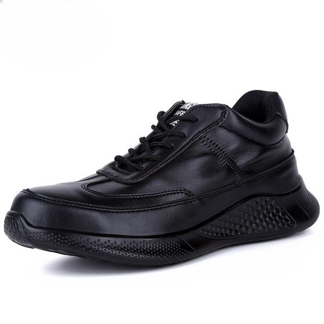 Avant-garde Arbeitssicherheitsschuhe aus Leder in Schwarz, bruch- und durchstichsicher mit wasserdichtem Stahlsackkopf und Kevlar 46 - Bild 1
