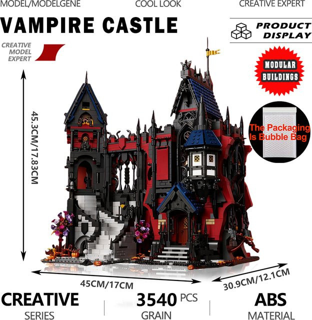 Yangkili Retro Gothic Vampire Castle Modell Bausteine, Fantasy - Bild 1