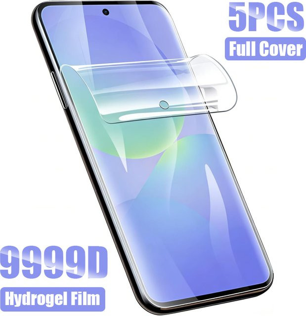 5er Pack Hydrogel-Displayschutzfolie für Samsung Galaxy A55 A35 A25 A15 A05S A14 A34 A54 transparent - Bild 1