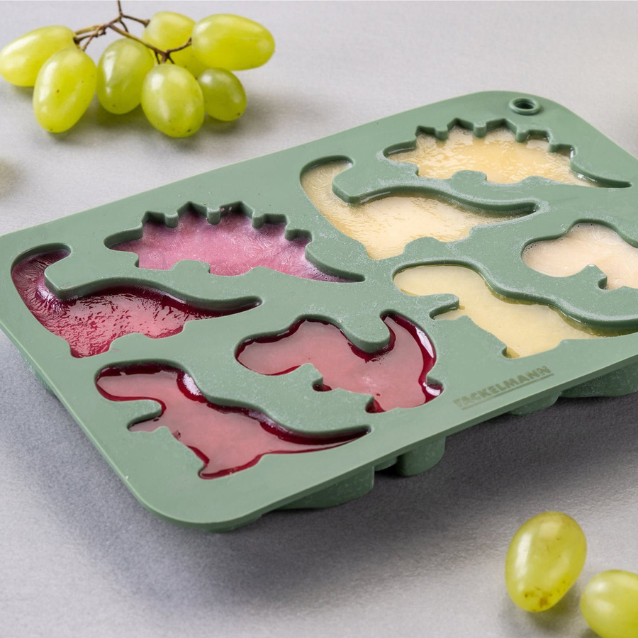 Fackelmann Eiswürfelform Mini Cooking Dino aus Silikon in Grün - Bild 2