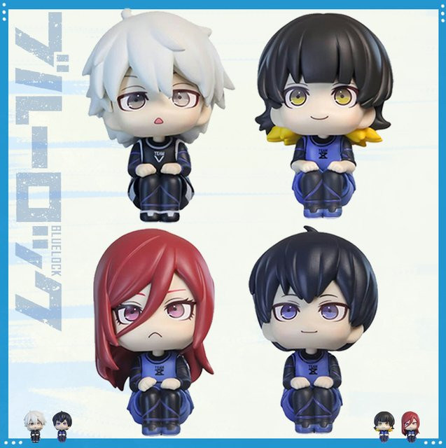 B-E-CK Anime-Figur Q Version Blue Lock Isagi Yoichi und Nagi Seishiro Modellpuppe Multicolor - Bild 1