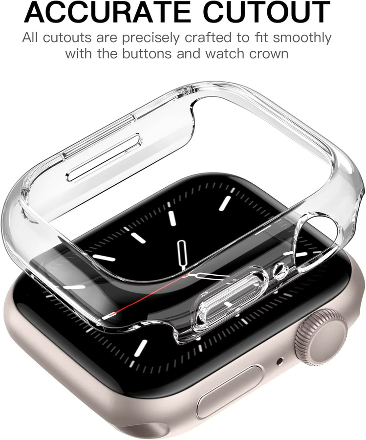 SAMUTAX Displayschutzfolie für Apple Watch, Silikon, transparent - Bild 4