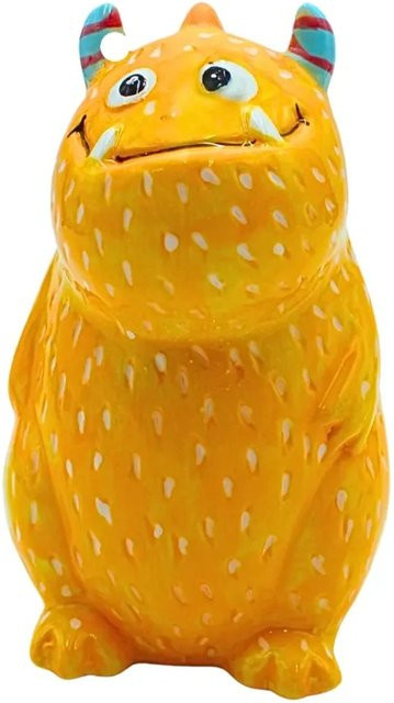Dekohelden24 Sparschwein Monster aus Keramik in Gelb, B/T/H: 13 x 13 x 15 cm - Bild 1
