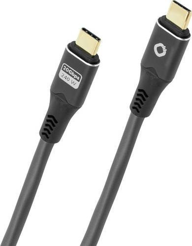 Oehlbach USB-C Kabel 8K UHD Anthrazit Länge: 3 m - Bild 1
