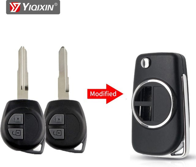 Yiqixin Schlüsselhülle für Suzuki Swift Grand Vitara Alt SX4 Liana Vauxhall Agila in Schwarz - Bild 1