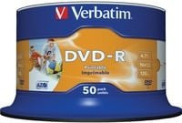 Verbatim DVD-R Rohlinge 4,7 GB 16x bedruckbar 50er-Pack - Bild 1
