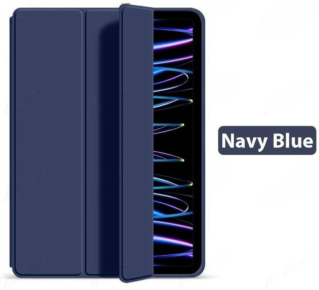 Apple iPad 10. Generation 10,9 Zoll Hülle mit Dreifach-Magnetständer aus TPU in Dunkelblau - Bild 1