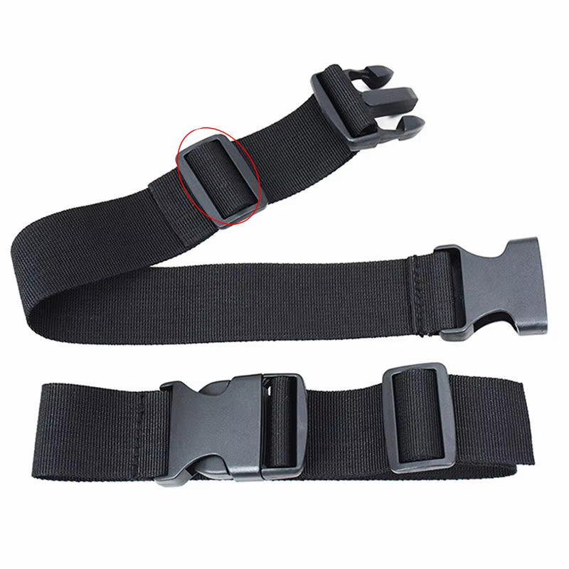 2er-Set LKEEP Gepäckgurte aus schwarzem Nylon mit Kunststoff-Schnallen für Reise und Outdoor - Bild 4