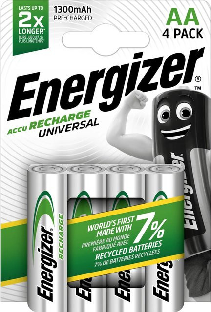 Energizer Akku Universal AA Mignon 1300 mAh, 4 Stück - Bild 1