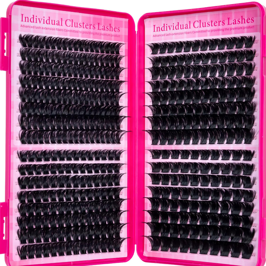 SEXYSHEEP DIY Cluster-Wimpern, Black, 3D Wispy Lashes - Bild 5