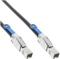 InLine externes Mini SAS HD Kabel SFF-8644 zu SFF-8644, 12Gb/s, Schwarz, Länge: 2 m - Bild 1