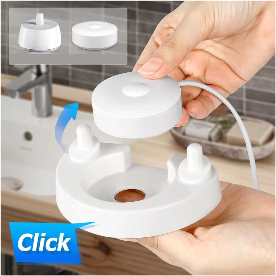 Oral B Ersatzbürsten-Set mit 1 Bürstenhalter und 2 Ersatzbürstenköpfen in Weiß für io Serie - Bild 2