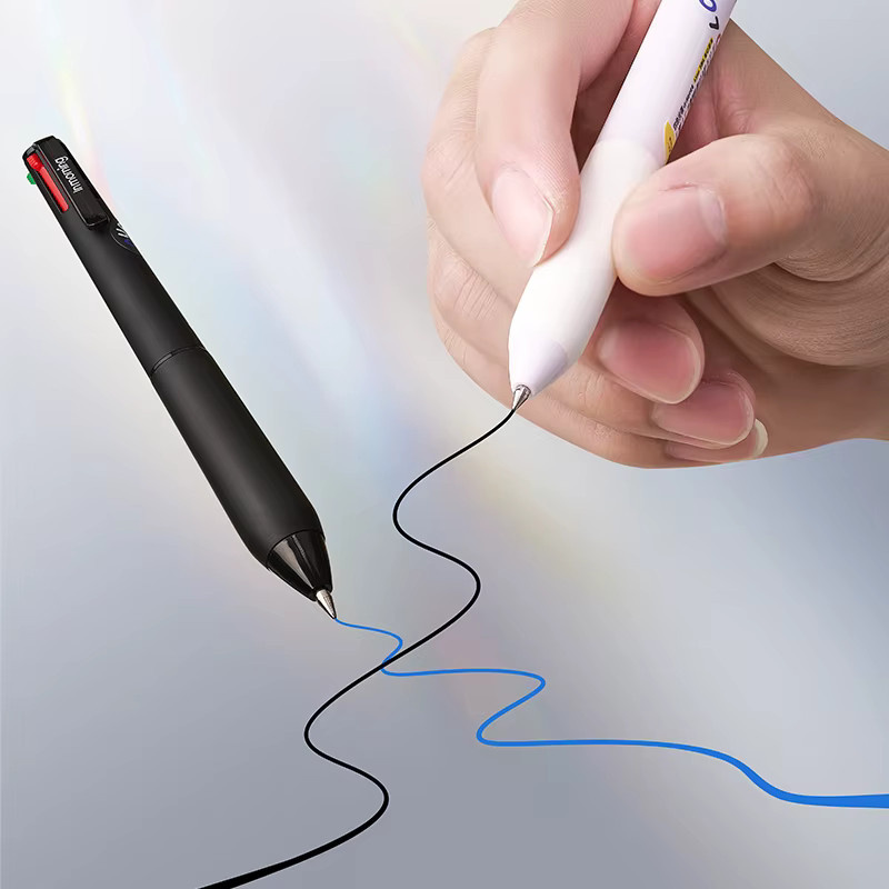 2er-Pack Spectrum 4-Farben-Klickstift Set, Mehrfarbige Gelstifte für Büro und Studium - Bild 3
