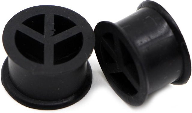 Ohrringe Dehner, Silikon, Schwarz, Unisex, 4mm-25mm - Bild 1
