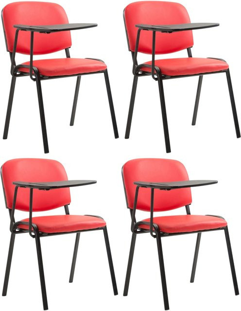 CLP 4er Set Ken Klappstühle mit Klapptisch aus Kunstleder und gepolsterter Sitzfläche - Bild 1