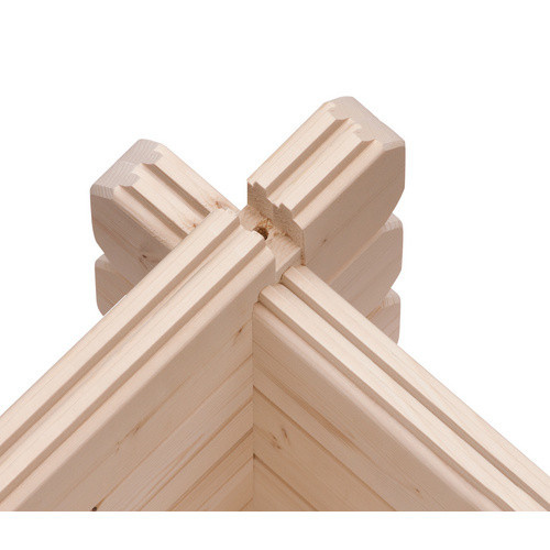 KARIBU Gartenhaus Felsenau 3 aus Holz in Beige, B/H/T: 297 x 239 x 297 cm - Bild 3