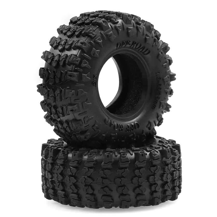 RS Gummireifen für RC Crawler Car, 4-teiliges Set, 1,3 Zoll, Schwarz - Bild 4