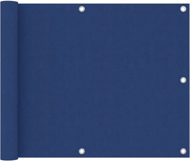 vidaXL Balkon-Sichtschutz aus Oxford-Gewebe mit PU-Beschichtung, Blau, B: 75 cm, H: 300 cm - Bild 1