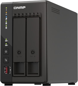 QNAP Turbo Station TS-253E-8G NAS mit 8GB RAM, 2x 2.5GBase-T Ethernet/LAN und HDMI in Schwarz - Bild 1
