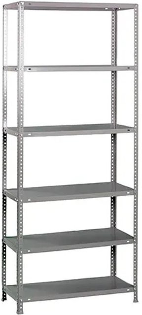 PROREGAL Schraubregal Panda Tall mit 6 Fachböden, verzinktes Metallregal, H x B x T: 200 x 90 x 40 cm - Bild 1
