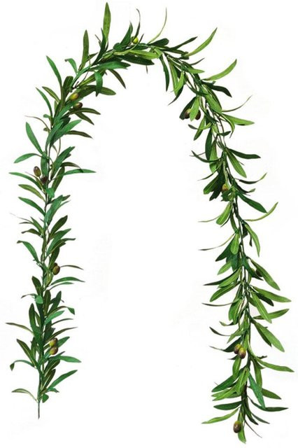 Tooarts Künstliche Greenery Garland Vine in Grün und Schwarz zur Dekoration von Hochzeiten, Partys und Zuhause - Bild 1