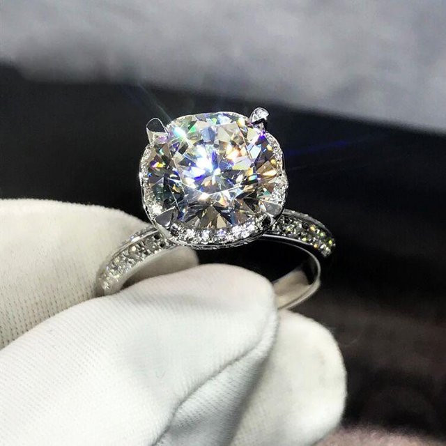 Ehering 925 Silber, Zirkonia, Damen - Bild 1