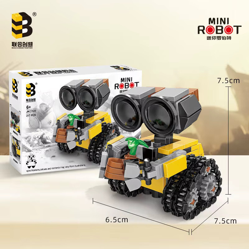 Hot Toys Mini-Roboter-Bausatz, Weltraum, 217-teiliges Set, ab 6 Jahren - Bild 3