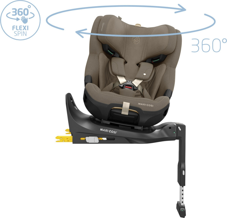 Maxi-Cosi Emerald 360 Pro Kindersitz mit Isofix und Drehfunktion in Authentic Truffle (Braun/Beige) - Bild 8